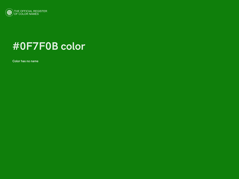 #0F7F0B color image