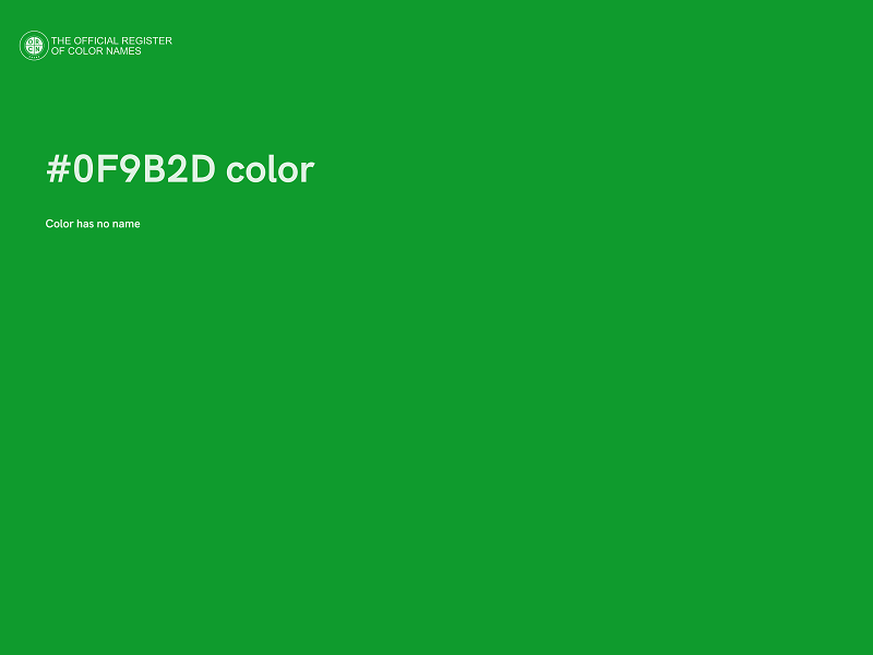 #0F9B2D color image