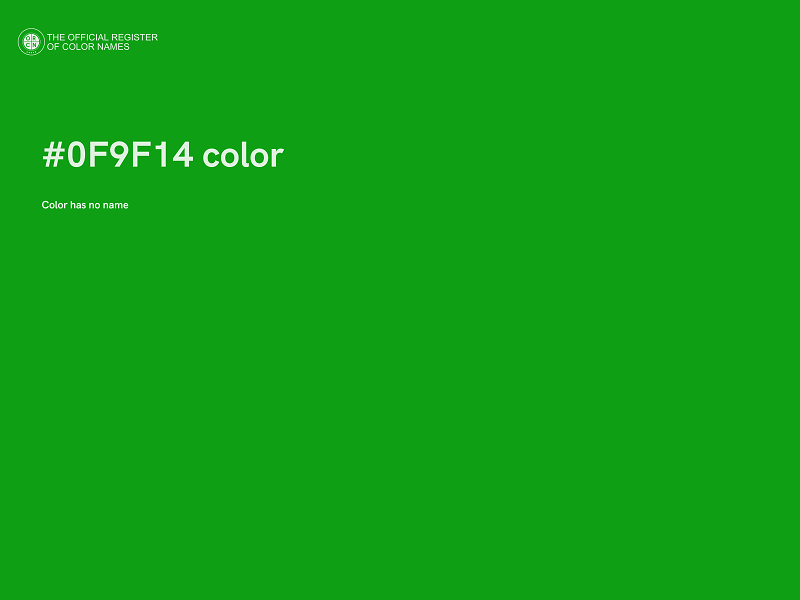 #0F9F14 color image