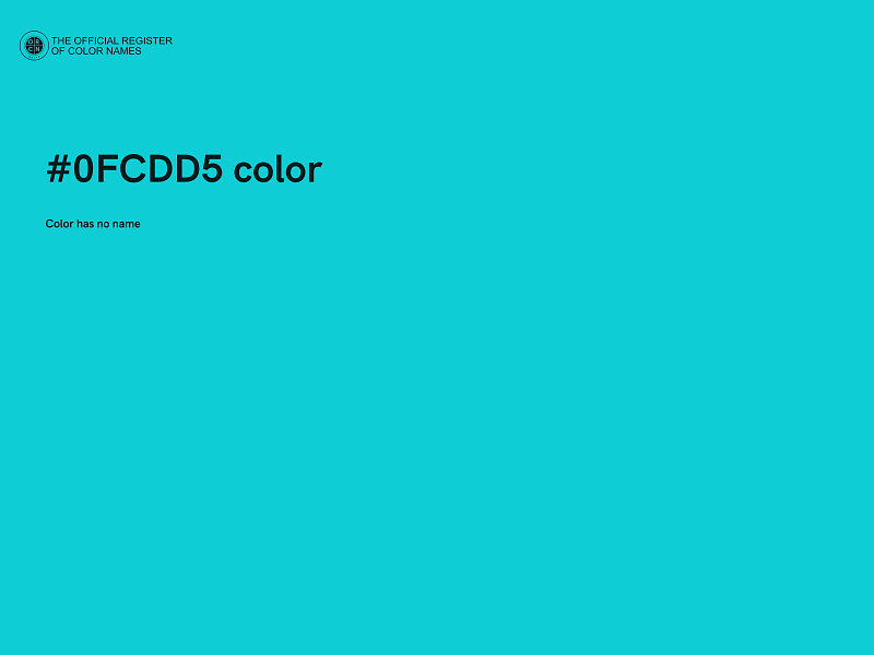 #0FCDD5 color image