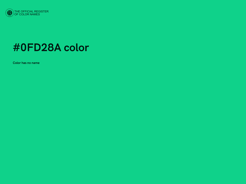 #0FD28A color image