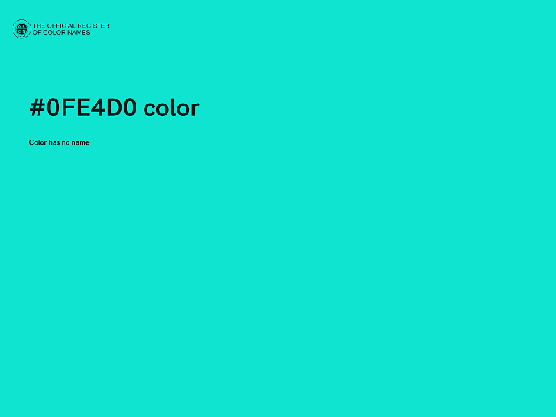 #0FE4D0 color image