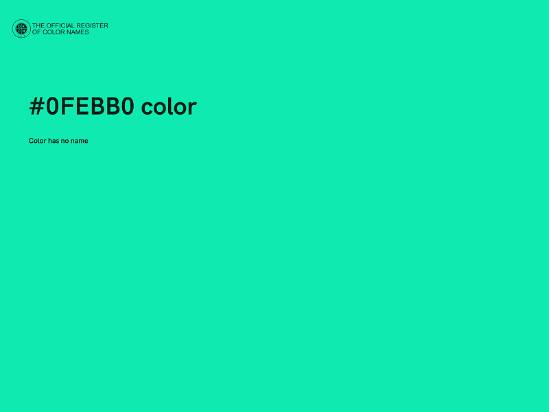 #0FEBB0 color image