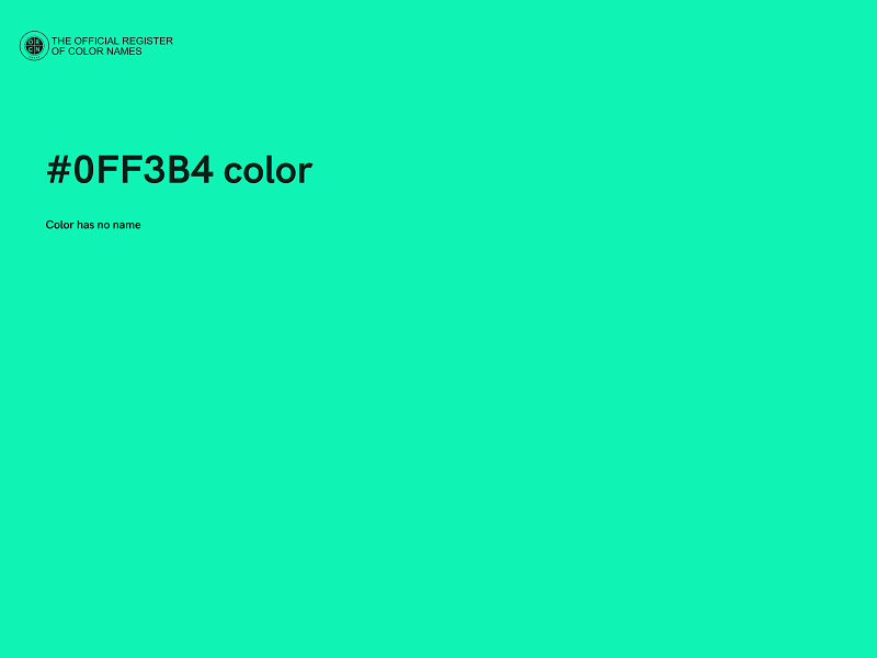 #0FF3B4 color image