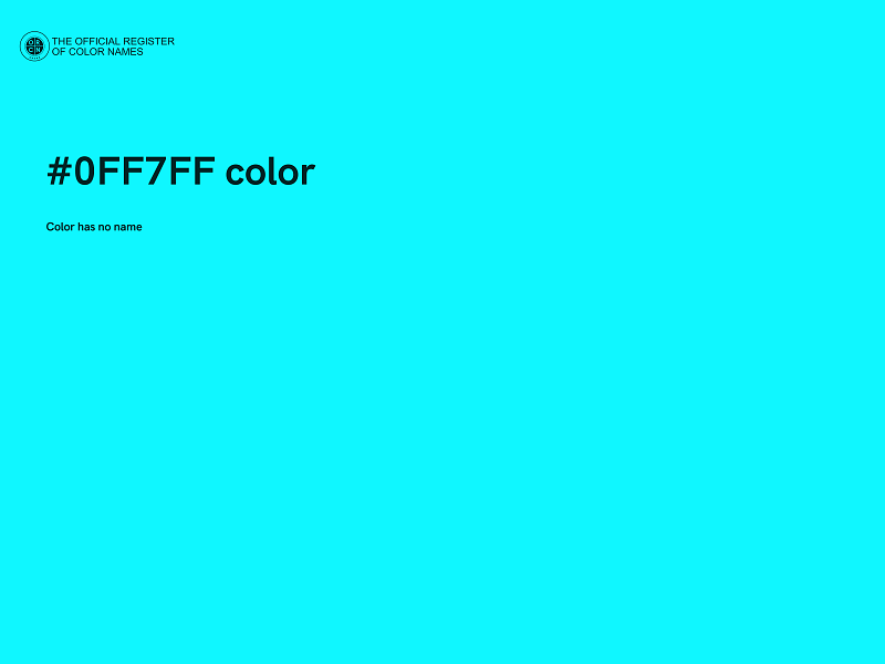 #0FF7FF color image