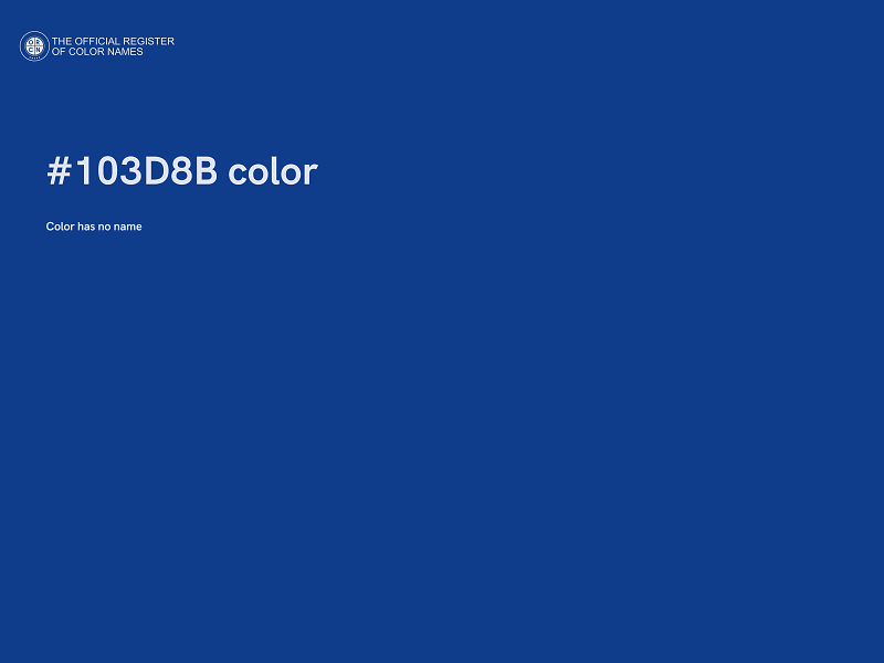 #103D8B color image