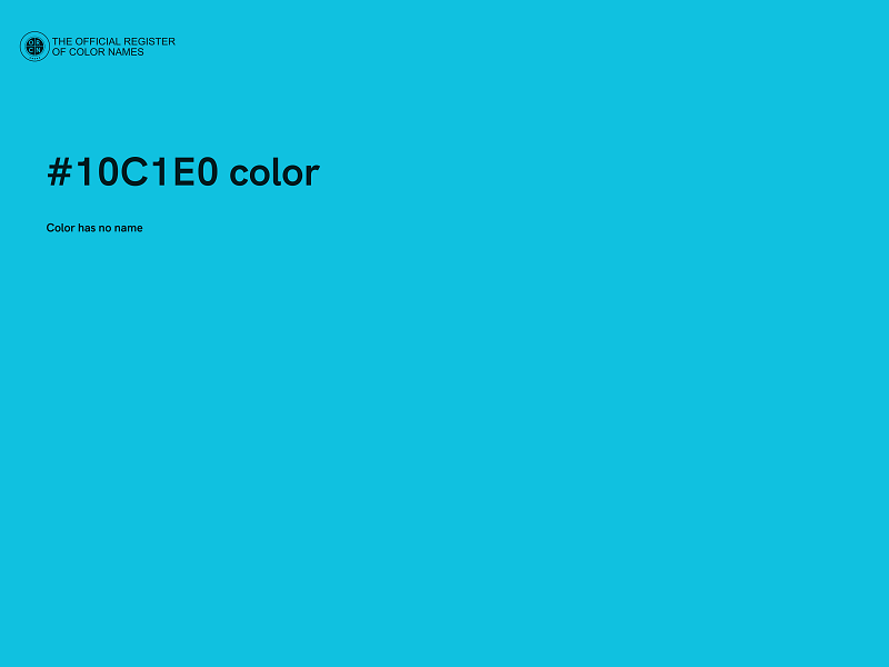 #10C1E0 color image