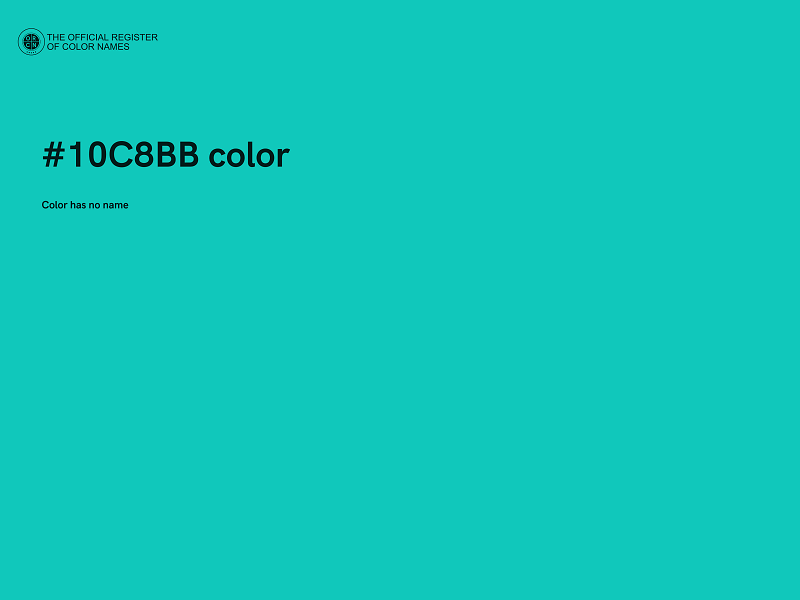 #10C8BB color image