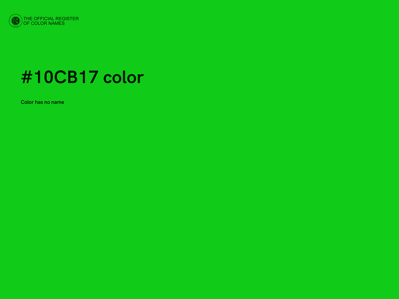 #10CB17 color image