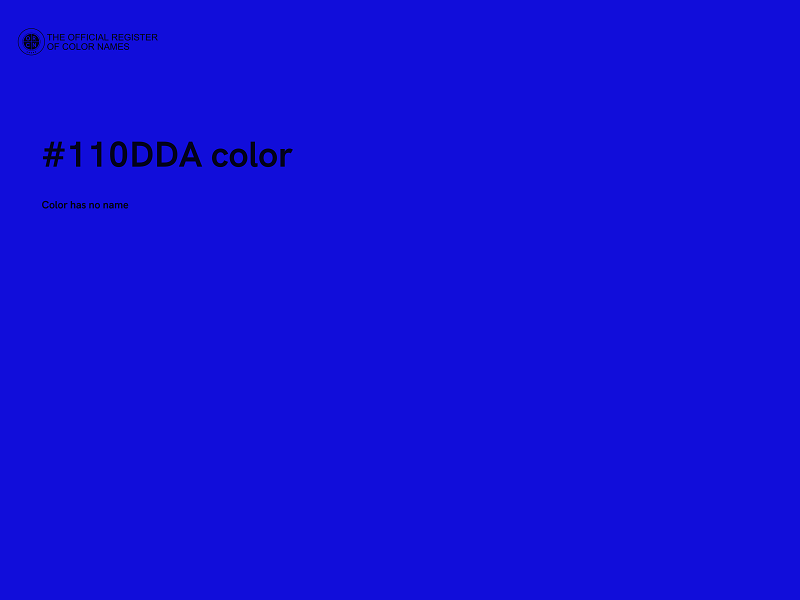 #110DDA color image