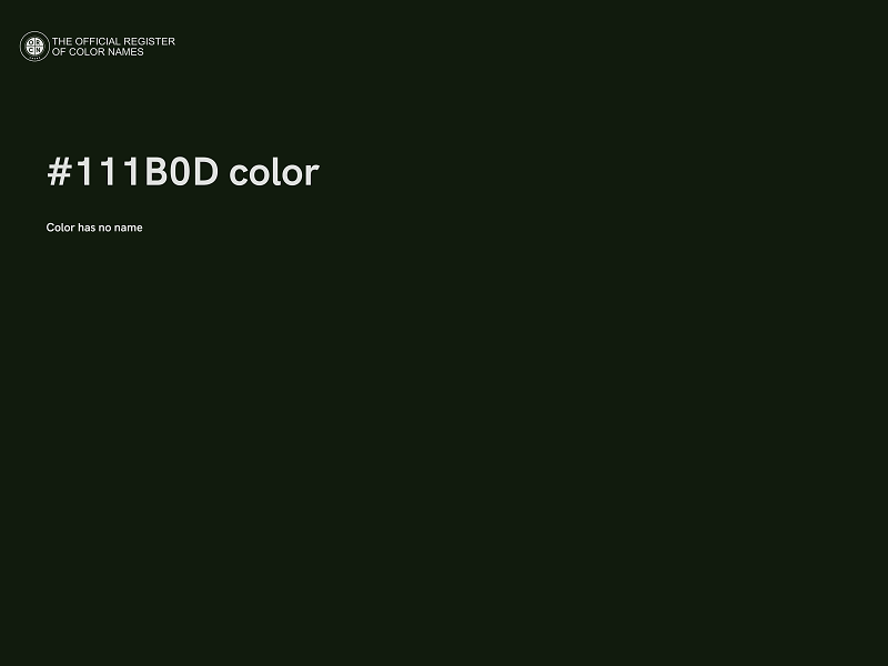 #111B0D color image