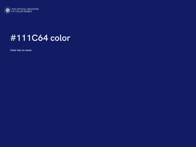 #111C64 color image