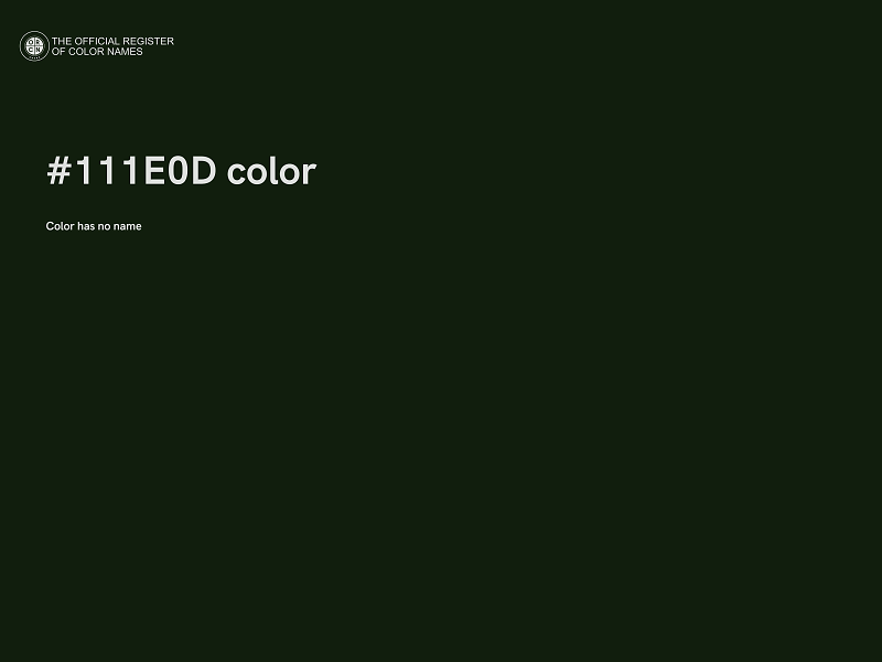 #111E0D color image