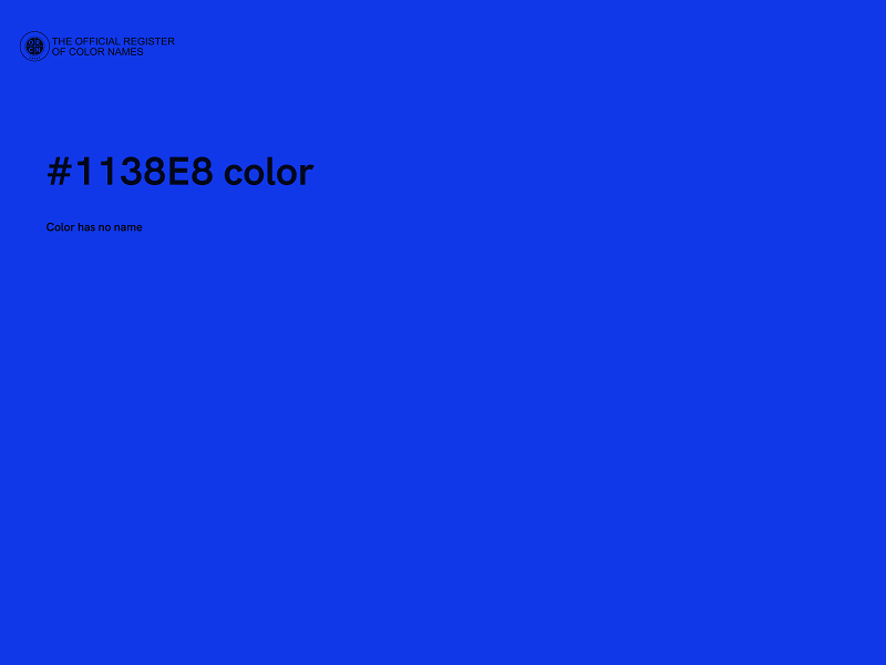 #1138E8 color image