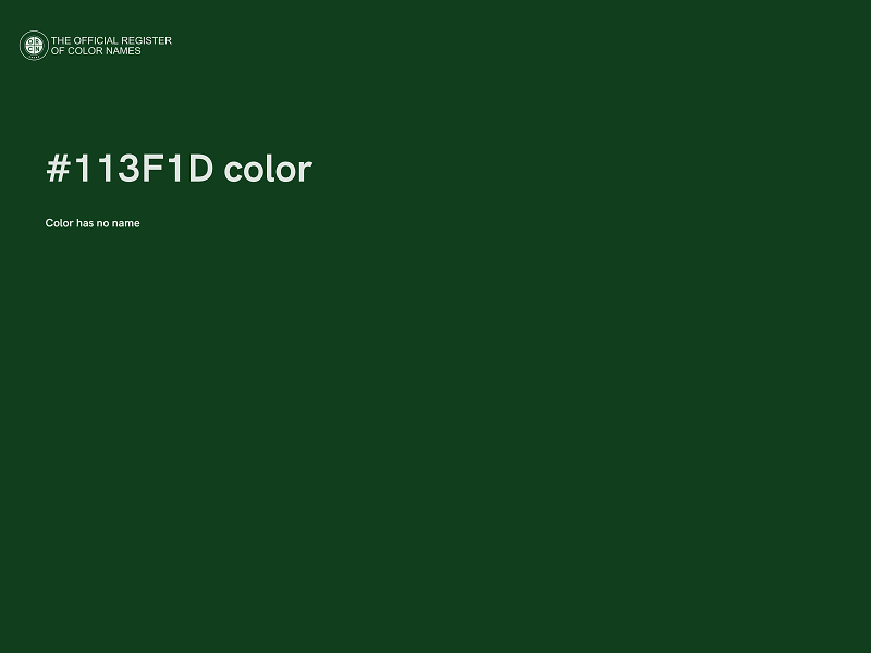 #113F1D color image