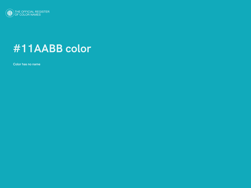 #11AABB color image