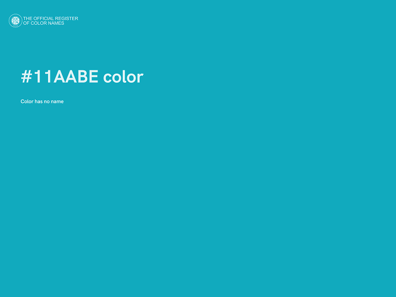 #11AABE color image