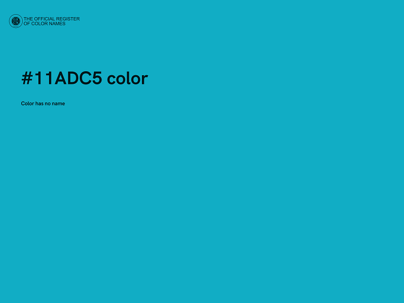 #11ADC5 color image