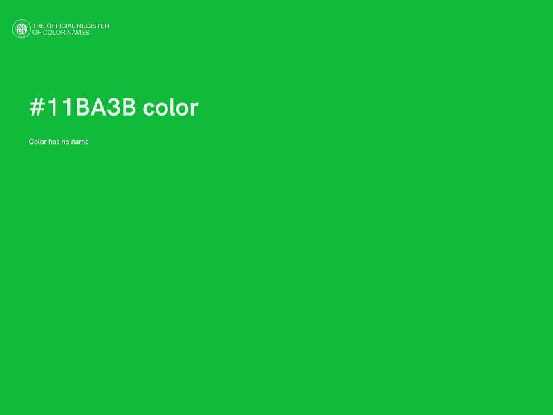 #11BA3B color image