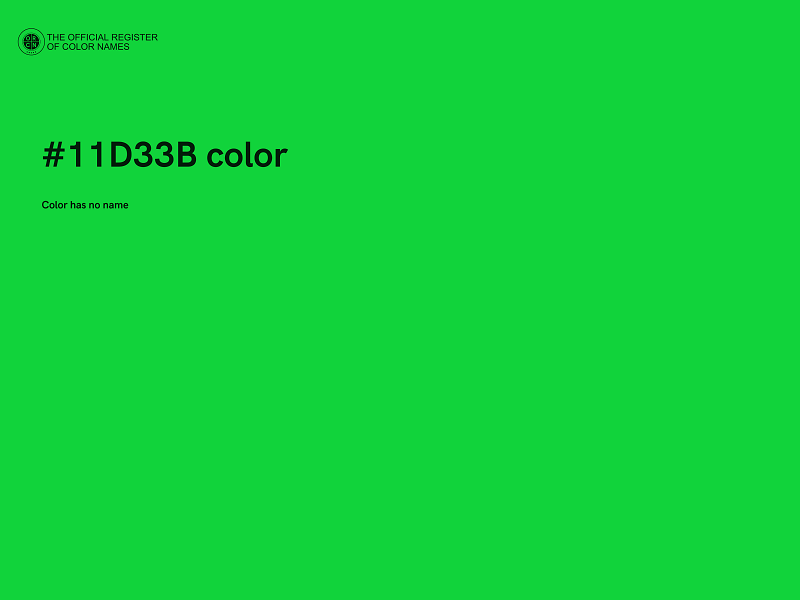 #11D33B color image