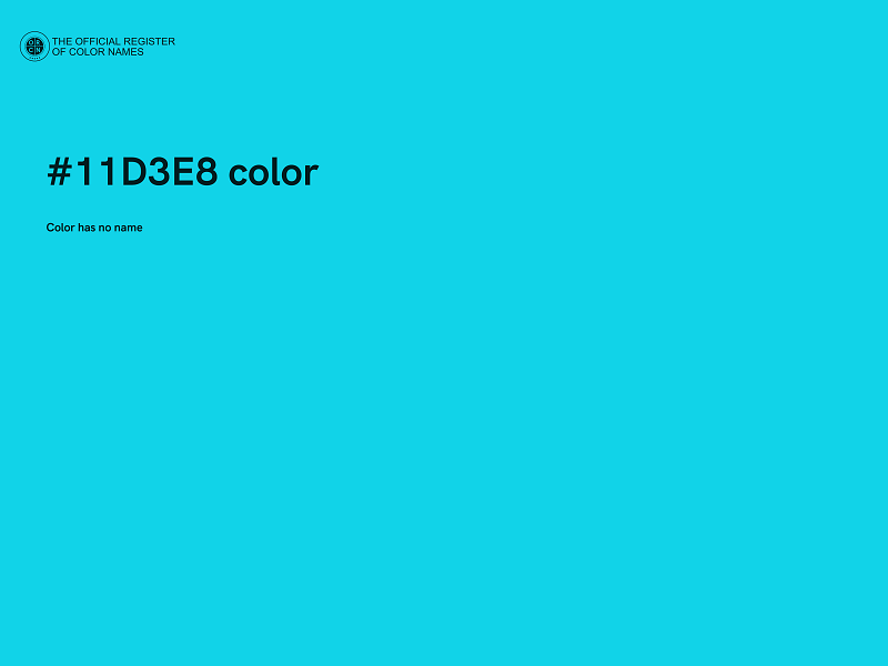 #11D3E8 color image