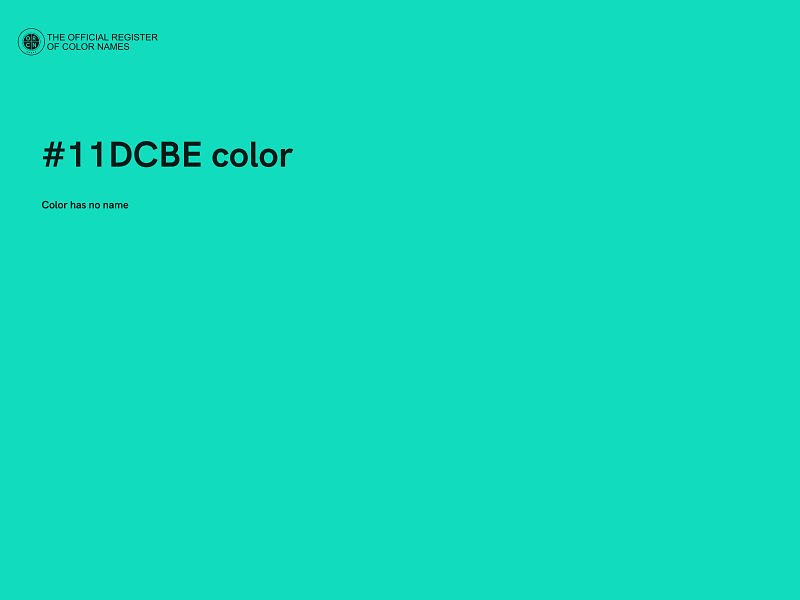 #11DCBE color image