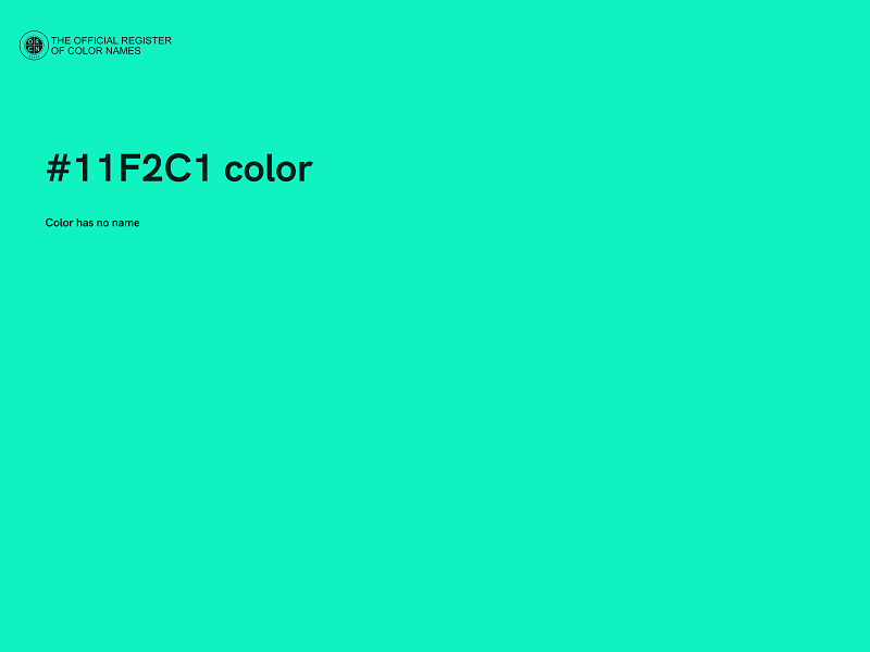 #11F2C1 color image