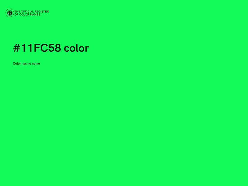 #11FC58 color image