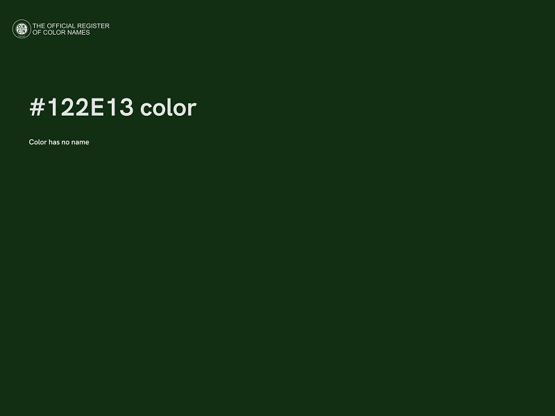 #122E13 color image