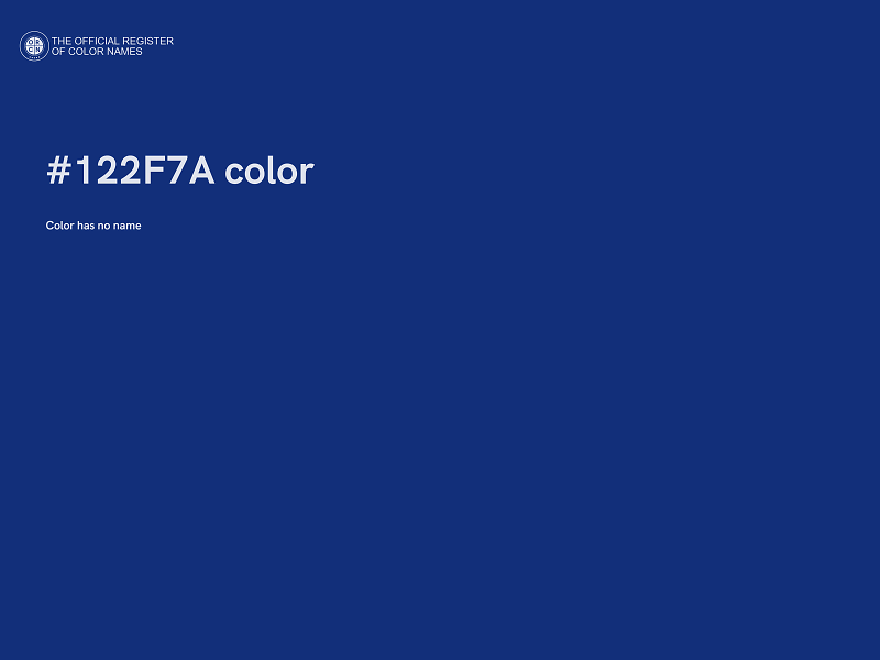 #122F7A color image