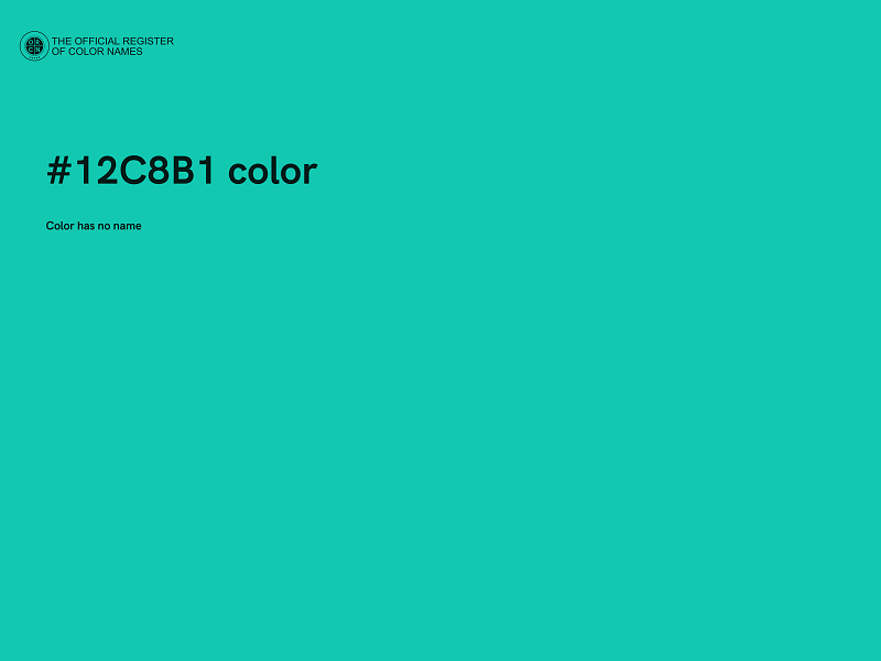 #12C8B1 color image