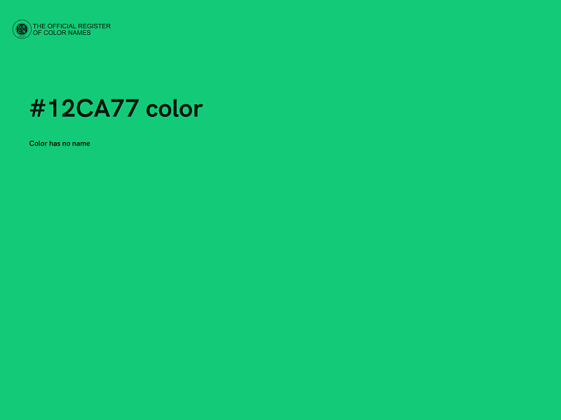 #12CA77 color image