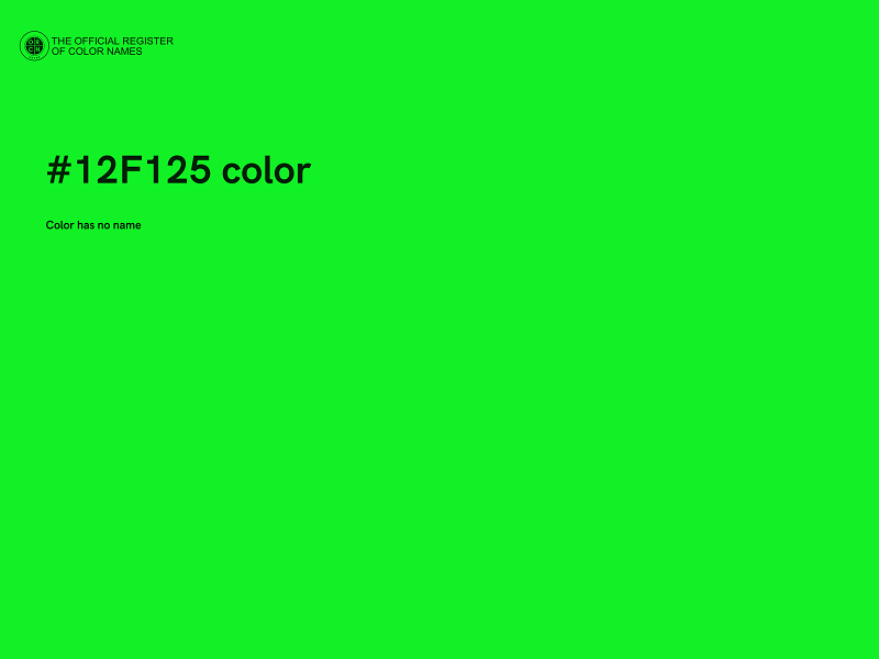 #12F125 color image