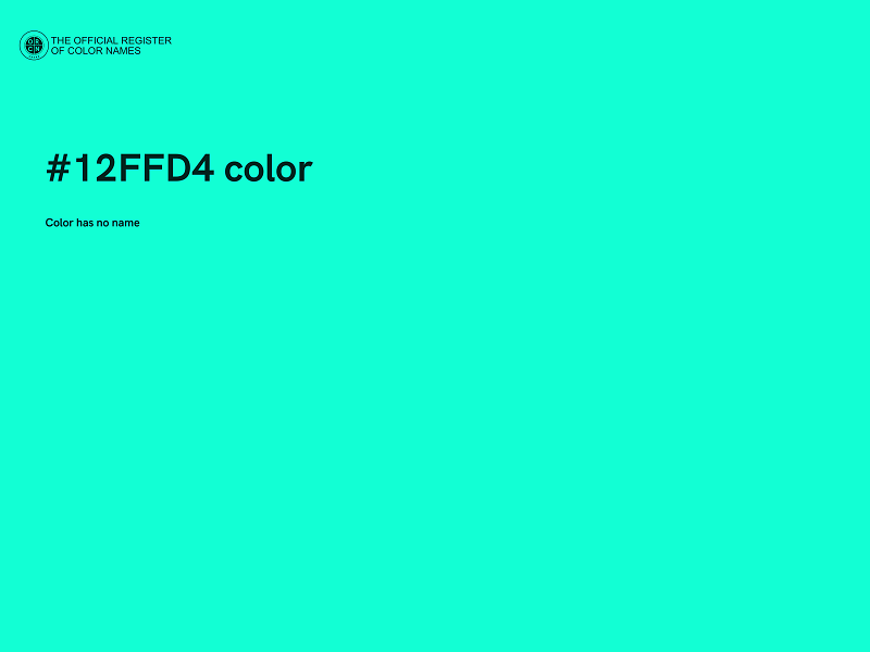 #12FFD4 color image