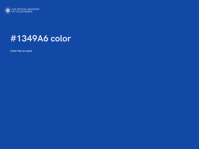 #1349A6 color image