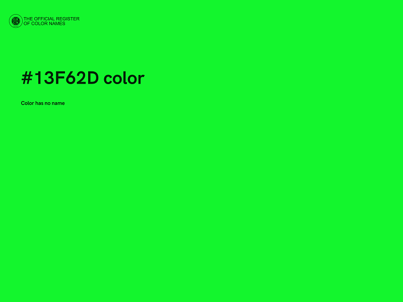 #13F62D color image