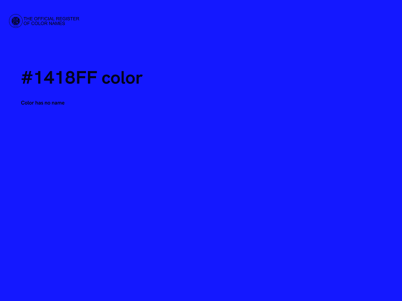 #1418FF color image