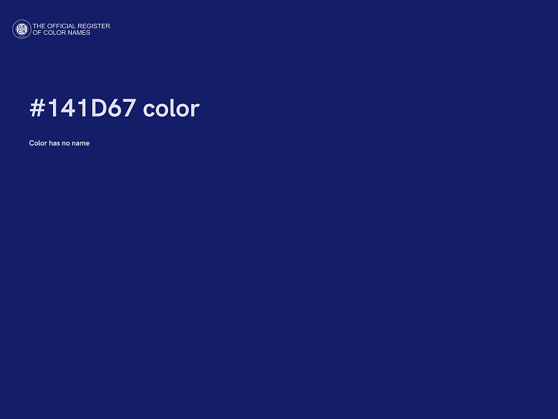 #141D67 color image