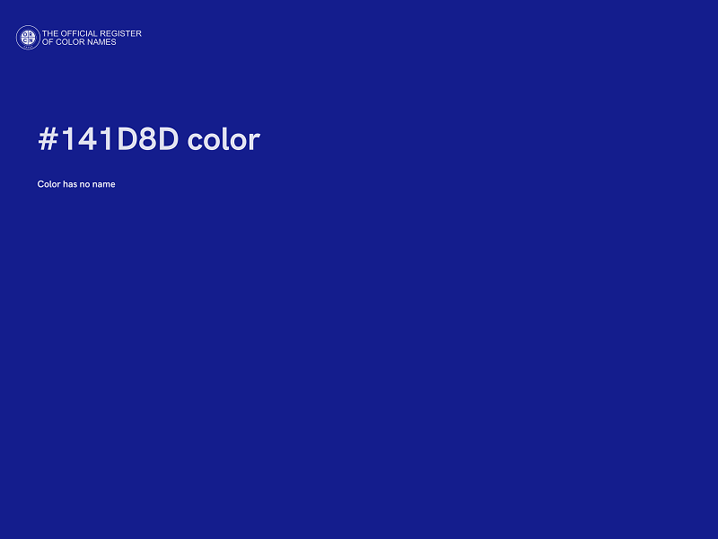 #141D8D color image