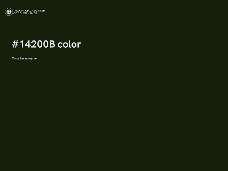 #14200B color image