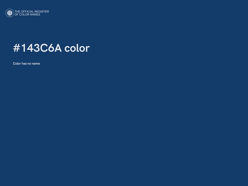 #143C6A color image