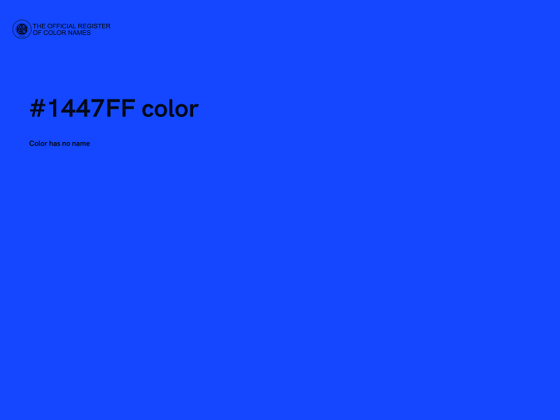 #1447FF color image