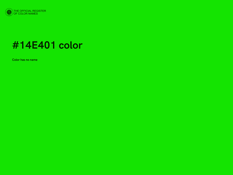 #14E401 color image