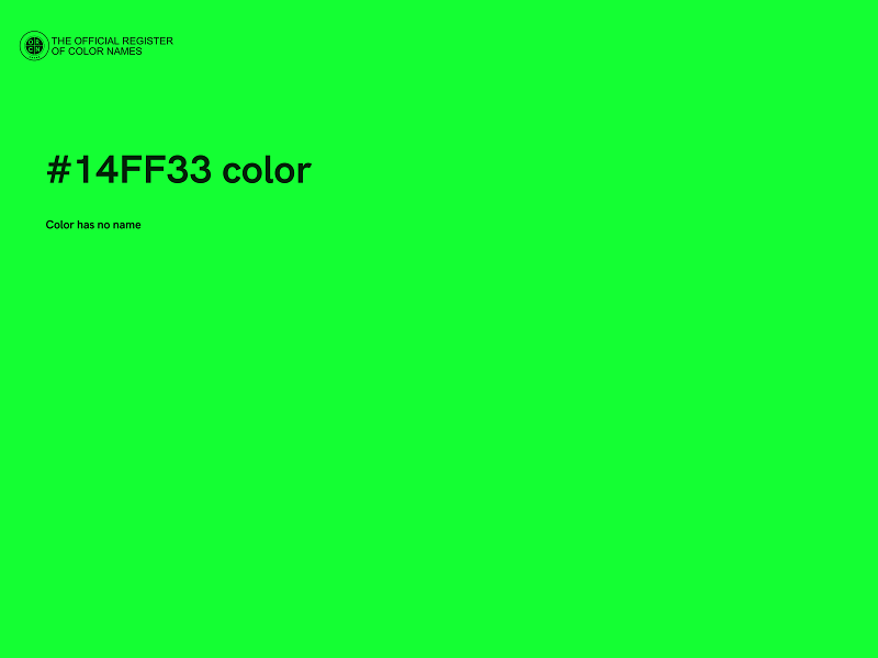 #14FF33 color image