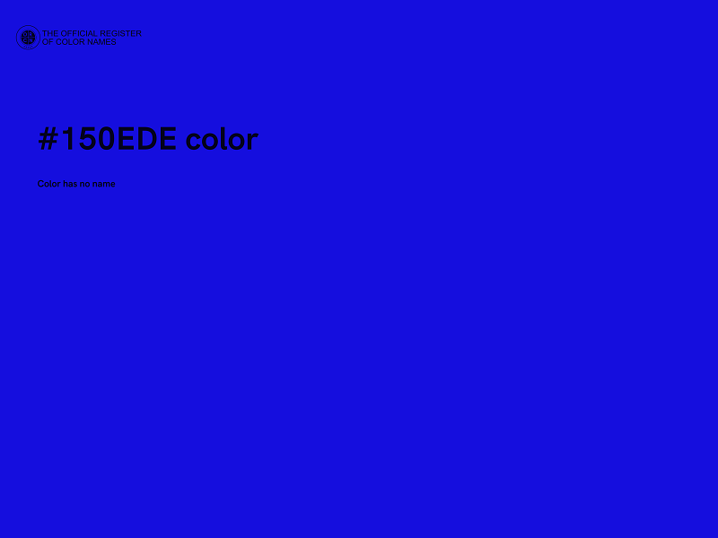 #150EDE color image