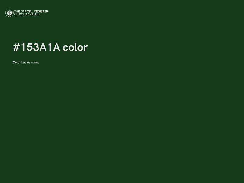 #153A1A color image