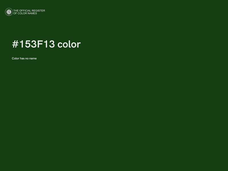 #153F13 color image