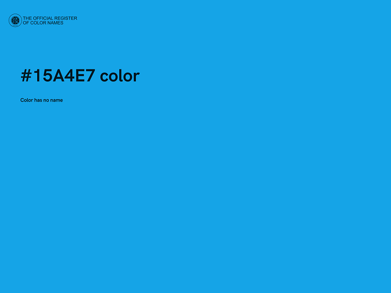 #15A4E7 color image