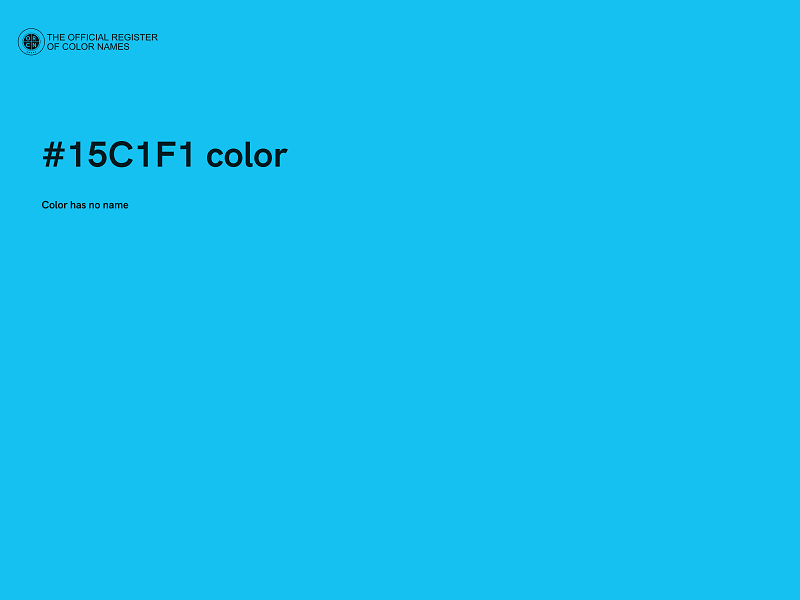 #15C1F1 color image