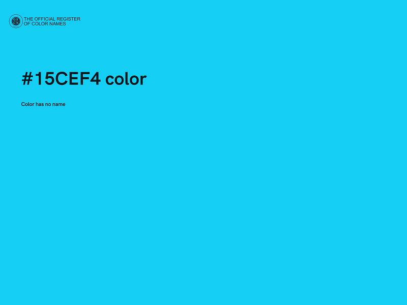 #15CEF4 color image